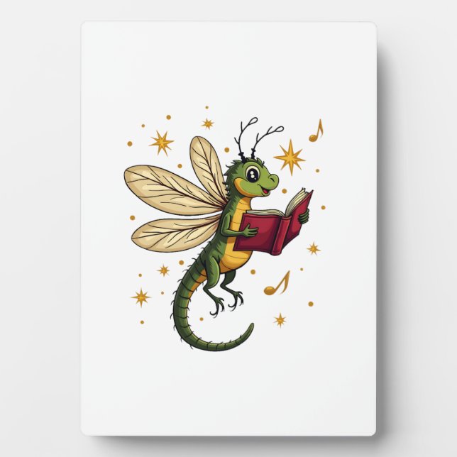 Caroling Dragonfly Plaque (Front)