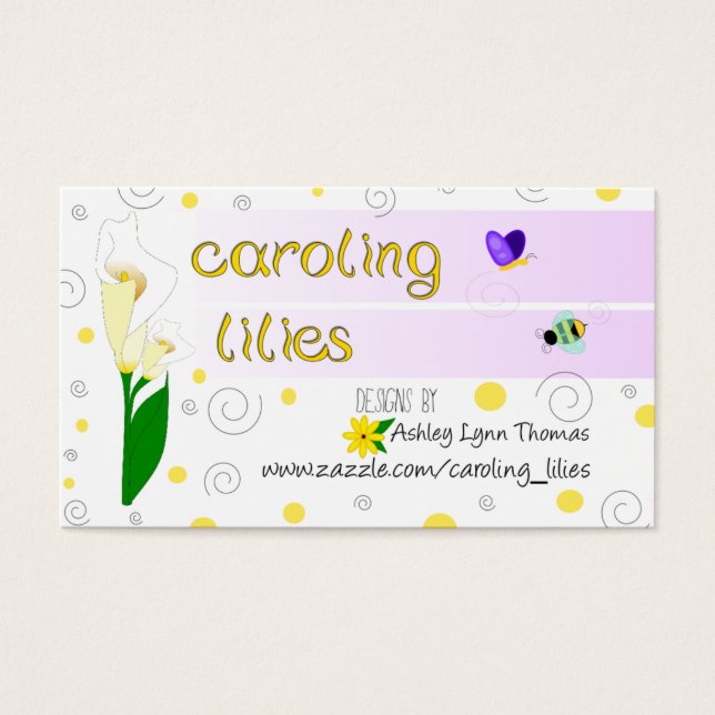 Caroling Lilies Card (Front)