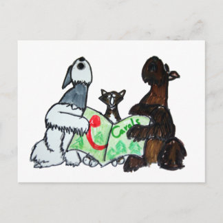 Caroling Postcard