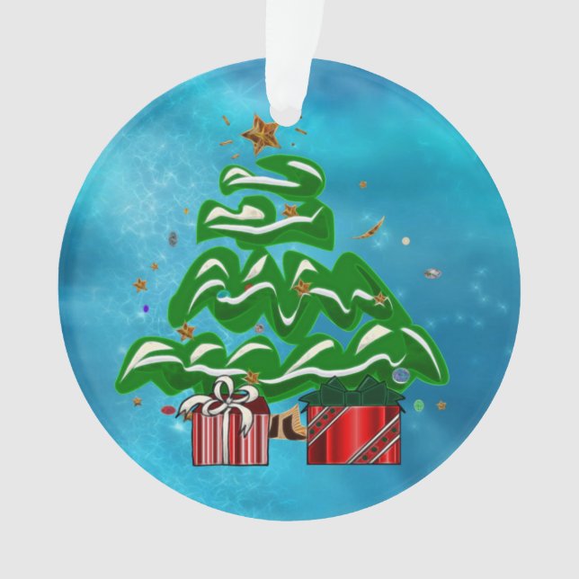 Caroling Snowman Ornament (Front)