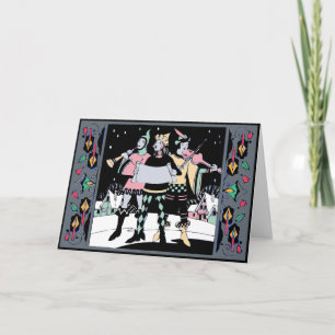 Caroling Trio Colorway One Holiday Card