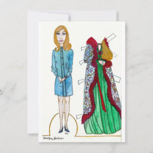 Carolyn Paper Doll Card