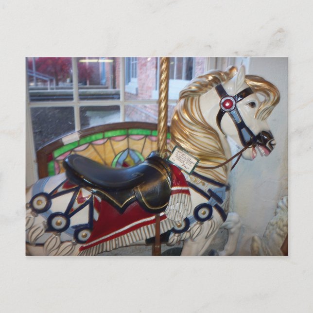 Carosel Horse Postcard (Front)