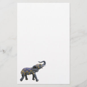 Carousel Animal Elephant Photo Stationery