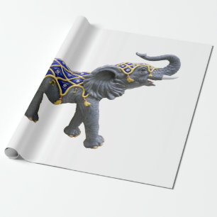 Carousel Animal Elephant Photo Stationery Wrapping Paper