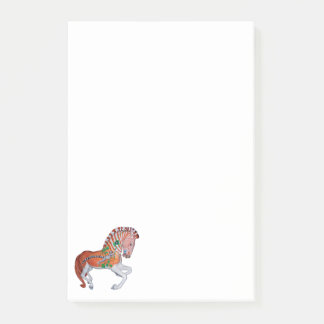 Carousel Animal Quagga Zebra Photo Notes