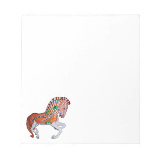Carousel Animal Quagga Zebra Photo Notes