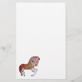 Carousel Animal Quagga Zebra Photo Notes Stationery