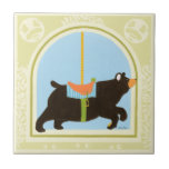 Carousel Bear by June Erica Vess Tile<br><div class="desc">This carousel bear by June Erica Vess is ready to move with its snout pointed forward and its paws pushing against the ground. A great representation of a merry-go-round animal,  your kids will love having this work in their playroom. Order your copy today!</div>