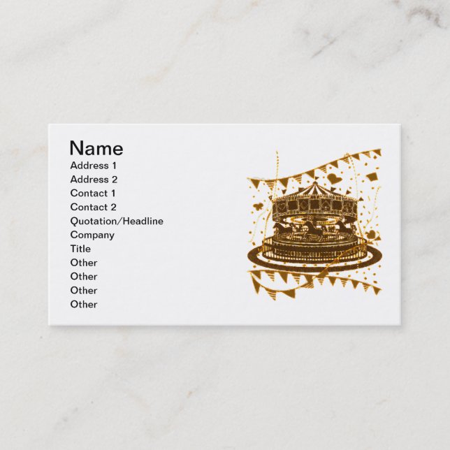 Carousel Business Card (Front)