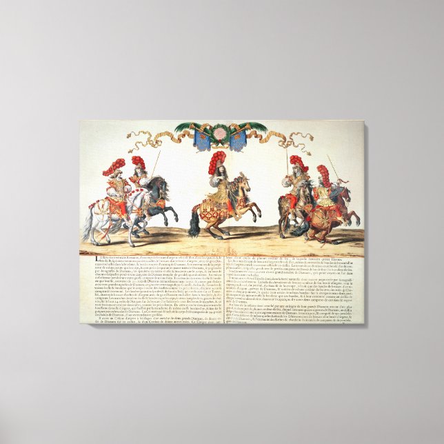 Carousel by Louis XIV  Front of Tuileries Canvas Print (Front)