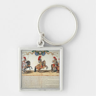 Carousel by Louis XIV  Front of Tuileries Key Ring