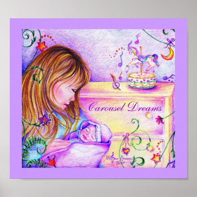 Carousel Dreams 11.09" x 10" Value Poster (Matte) (Front)