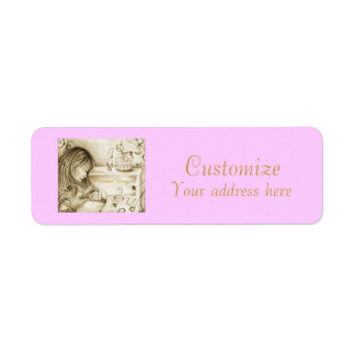 Carousel Dreams Pink Small Address Labels