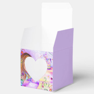 Carousel Dreams Square Heart Baby Favour Box