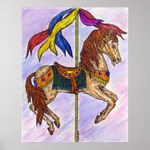 Carousel fun poster