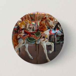 Carousel Horse,2 6 Cm Round Badge