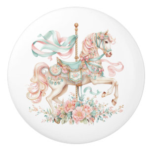 Carousel Horse Ceramic Knob