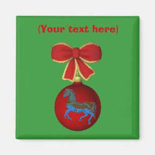 Carousel Horse Christmas Holiday Magnet