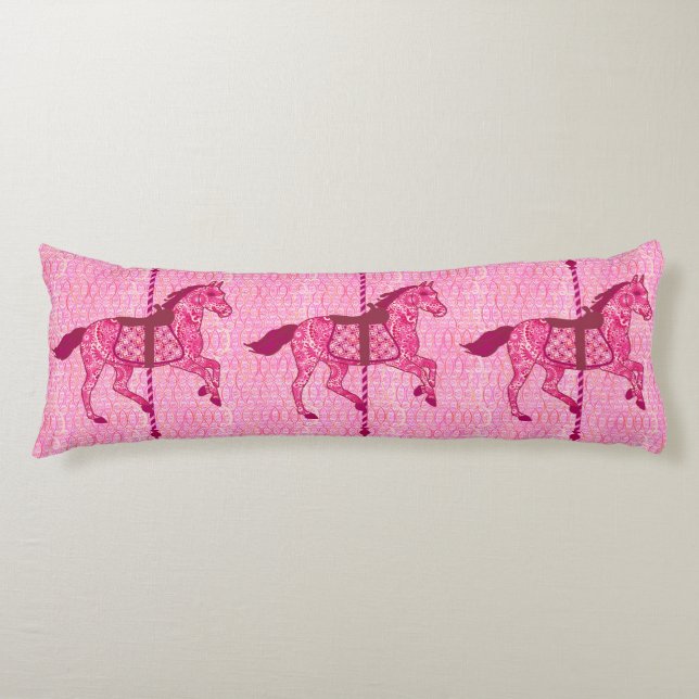 Carousel Horse - Fuchsia Pink Body Cushion (Front)