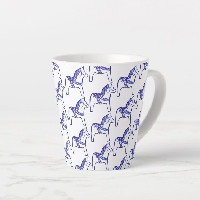 Carousel Horse Latte Mug (Right Angle)