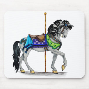 Carousel Horse Mouse Pad