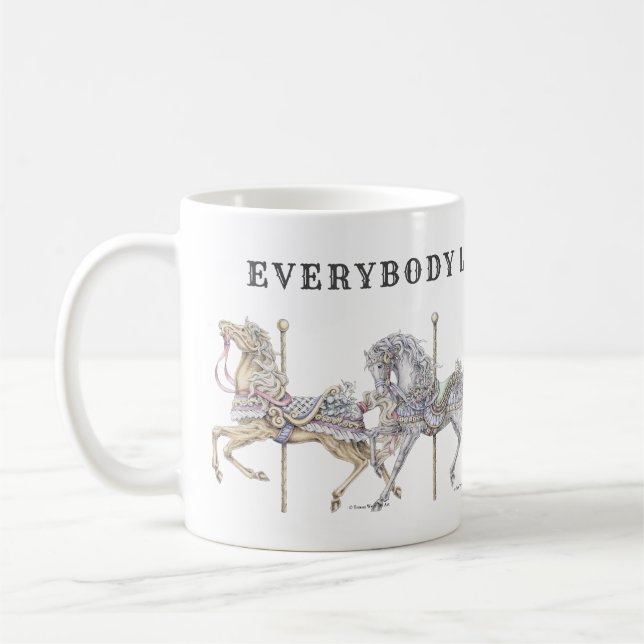 Carousel Horse Parade Mug (Left)