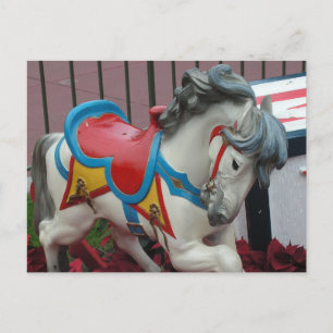 Carousel Horse Postcard