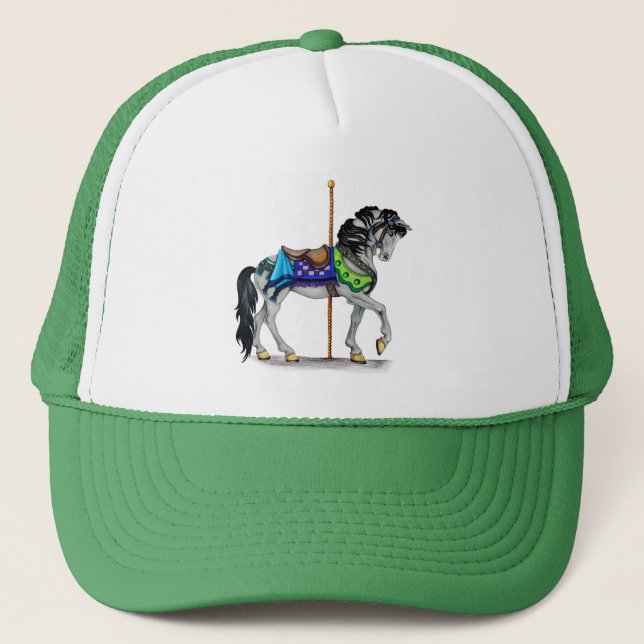 Carousel Horse Trucker Hat (Front)