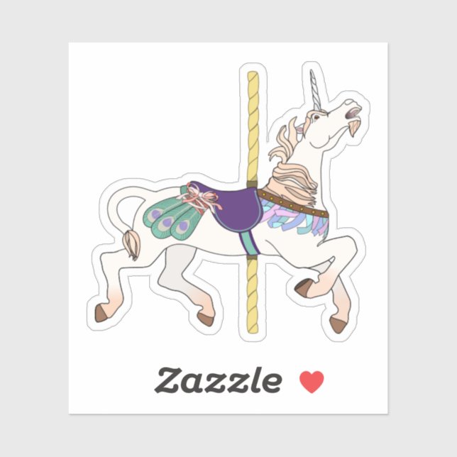 Carousel Horse Unicorn (Sheet)
