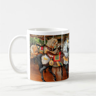 Carousel Horses as a cheerful Holiday Tea or Coffee Mug
