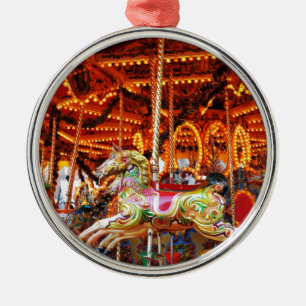 Carousel hose design metal tree decoration