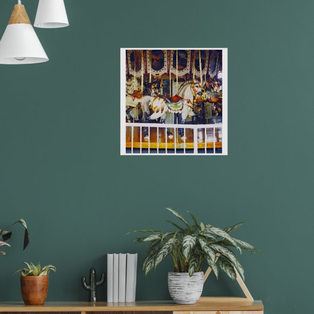 Carousel in Oil poster (Living Room 1)