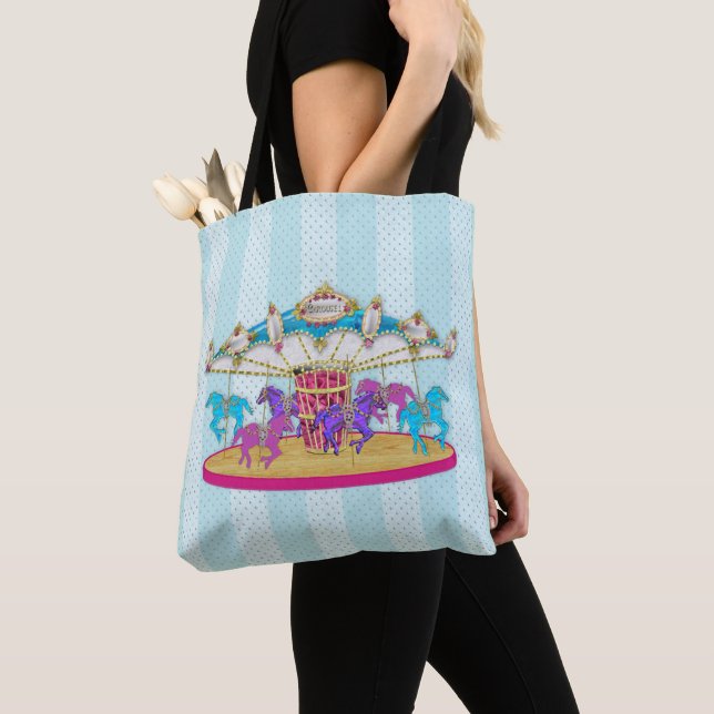 Carousel - Merry-go-round Tote/Bag Tote Bag (Close Up)