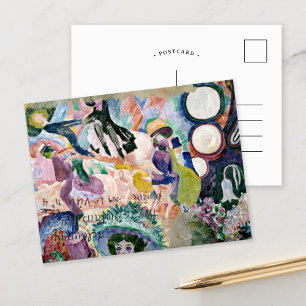 Carousel of Pigs   Robert Delaunay Postcard