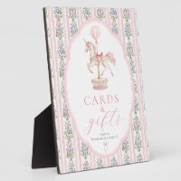 Carousel Pink Cards and Gifts Sign