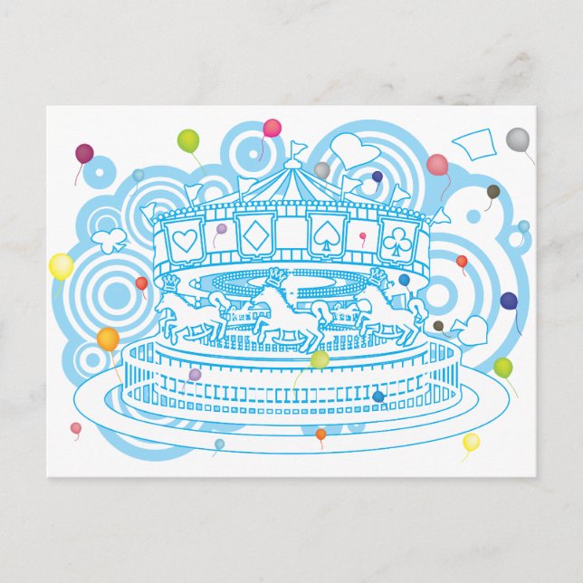 Carousel Postcard (Front)