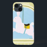 Carousel Rabbit by June Erica Vess iPhone 13 Case<br><div class="desc">Hop along with this carousel rabbit print by June Erica Vess. Create an amusement park on your child's nursery wall with this print today!</div>