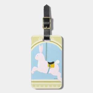 Carousel Rabbit by June Erica Vess Luggage Tag