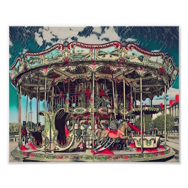 carousel ride  photo print (Front)