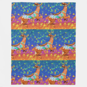Carousel Stag Fleece Blanket