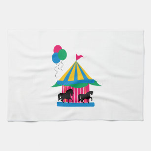 Carousel Tea Towel