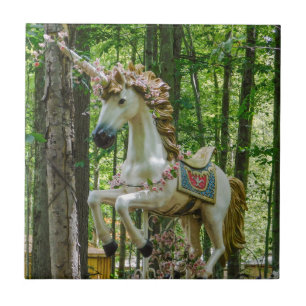 Carousel Unicorn  Tile