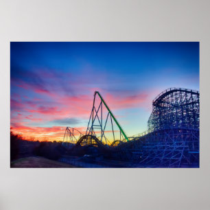 Carowinds theme park poster