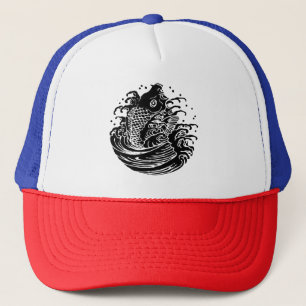Carp and water trucker hat