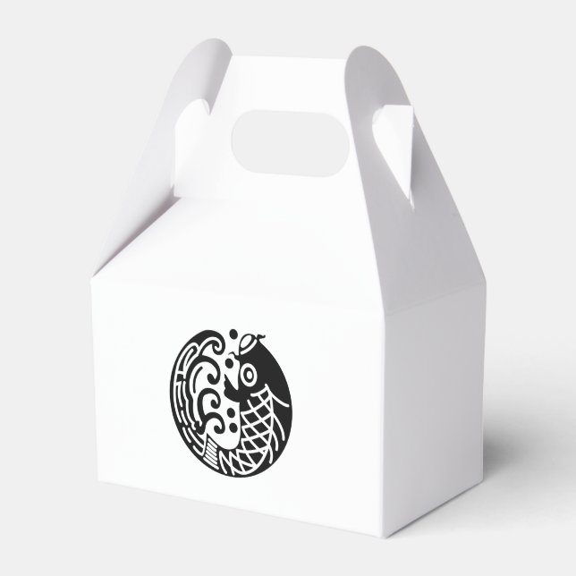 Carp and wave favour box (Front Side)