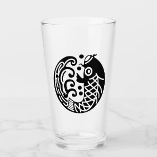 Carp and wave glass