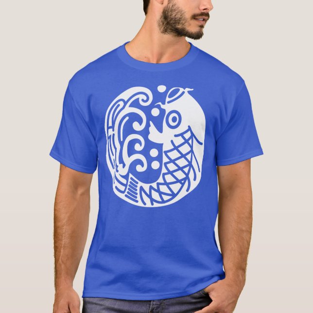 Carp and wave T-Shirt (Front)