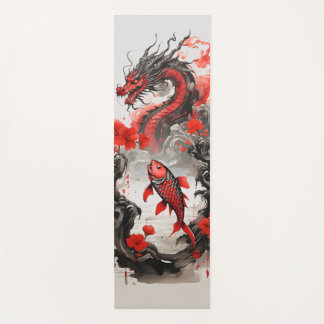 Carp becomes a dragon yoga mat
