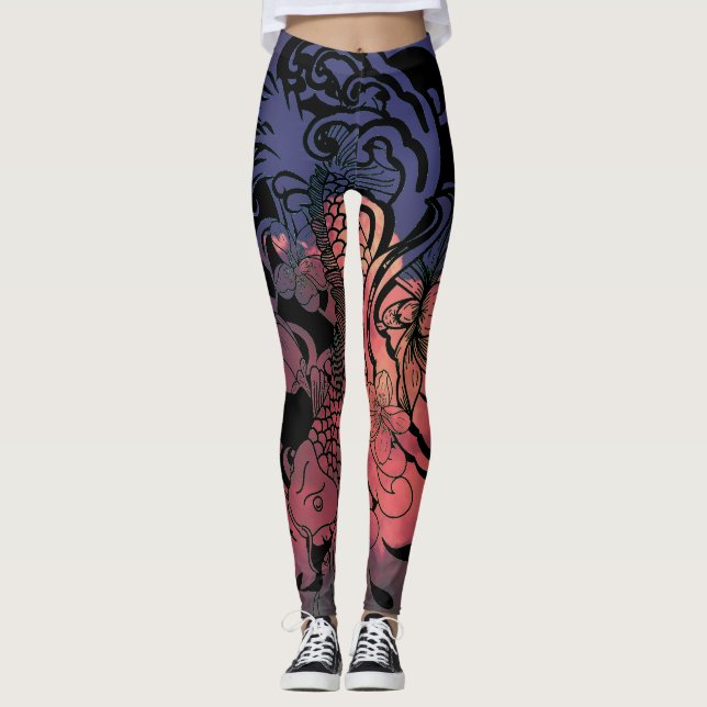 CARP & CLOUDS Leggings (Front)